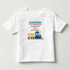 Camiseta Trem de Cartoon Colorida de Aniversário de Qualque