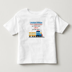 Camiseta Trem de Desenho Animado Colorido de Aniversário pa