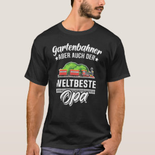 Camiseta Trem de jardim trem a vapor modelo de ferrovia vov