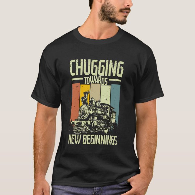 Camiseta Trem de modelo avançando em direção a (Frente)