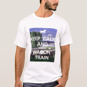 Camiseta Trem de vagão do relógio