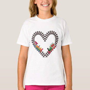 Camiseta Trem do Dia dos Namorados Estrada de Ferro Coração
