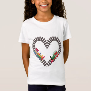 Camiseta Trem do Dia dos Namorados Estrada de Ferro Coração