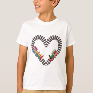 Camiseta Trem do Dia dos Namorados Estrada de Ferro Coração