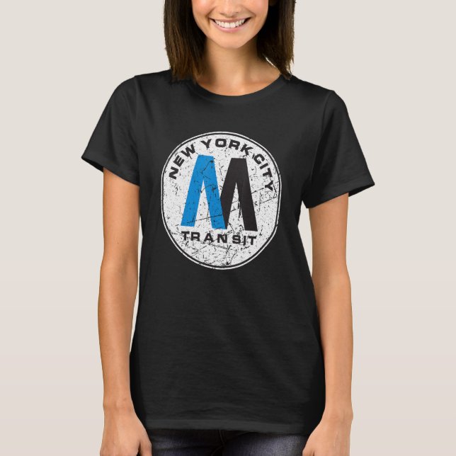 Camiseta Trem do Metrô de Nova York Retrô Nova York (Frente)