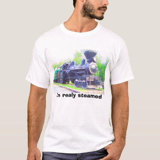 Camiseta Trem do vapor, eu sou cozinhado realmente