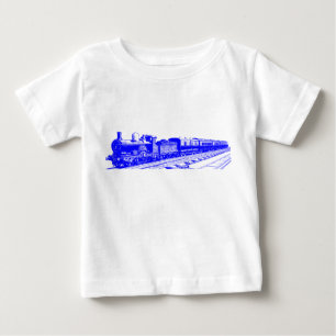 Camiseta Trem do vintage - azul