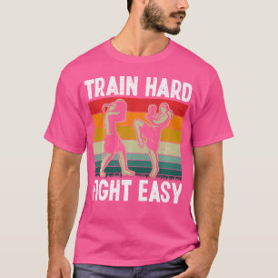Camiseta Trem Duro Lutar Fácil Contra Mudos Tailandeses