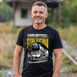 Camiseta Trem Flying Scotsman 1923 LNER. Locomotiva a Vapor