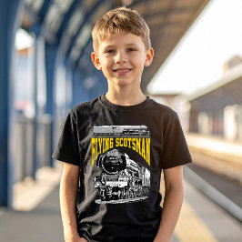 Camiseta Trem LNER Flying Scotsman 1923. Locomotiva a Vapor