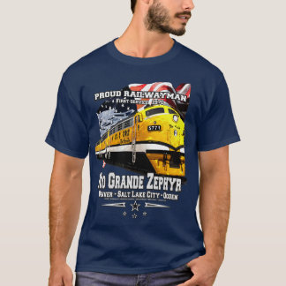 Camiseta trem Rio Grande Zephyr Denver Ogden
