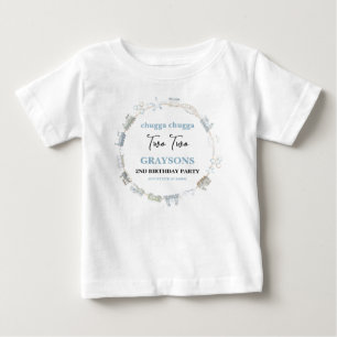 Camiseta Trem Vintage 2º Aniversário – Festa Choo Choo