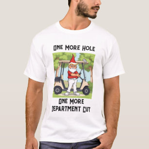 Camiseta Tremor Irritado Jogando Golfe Cortando Governo