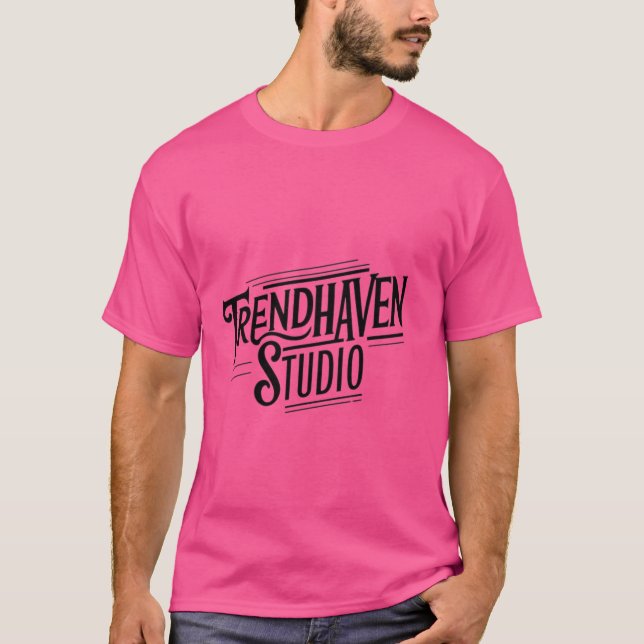 Camiseta Trend Haven Studio - Na moda e Teia Gráfica Única (Frente)