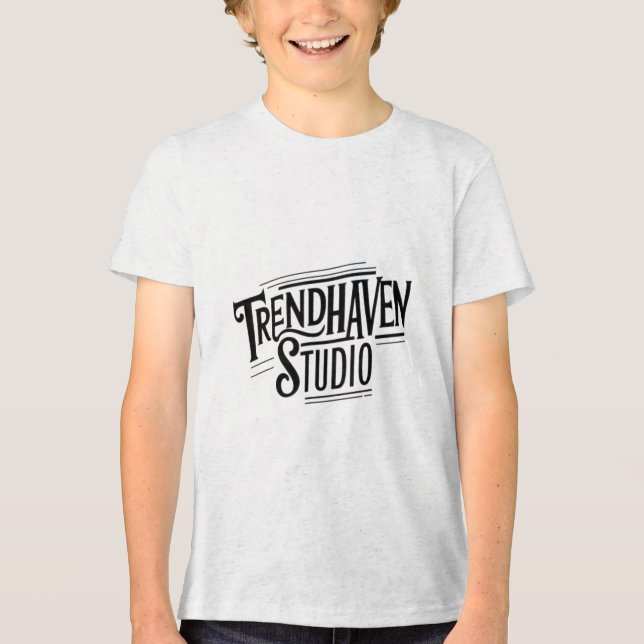 Camiseta Trend Haven Studio - Na moda e Teia Gráfica Única (Frente)