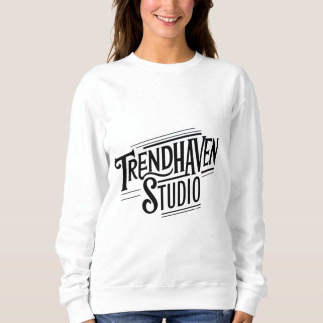 Camiseta Trend Haven Studio - Na moda e Teia Gráfica Única (Frente)
