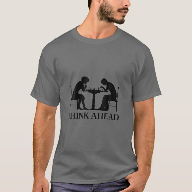 Camiseta Trendência do Clube de Xadrez do Chess Game Think  (Frente)