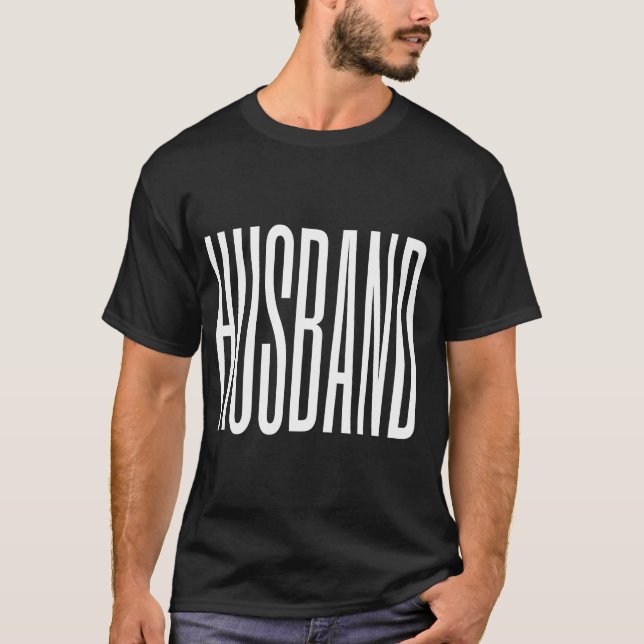 Camiseta Trendência moderna legal negro simples (Frente)