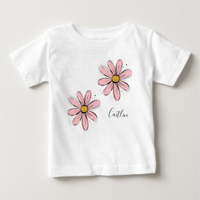 Camiseta Trending Daisy Blush Tinky (Frente)