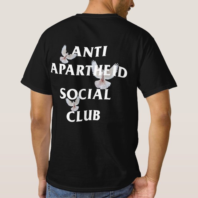 Camiseta Trendy Anti Apartheid Social Club Dove (Verso)