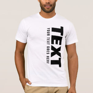Camiseta Trendy Big Font Palavras Texto Modelo Mens Persona