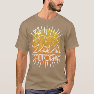 Camiseta Trendy California Bear Dawn Outline