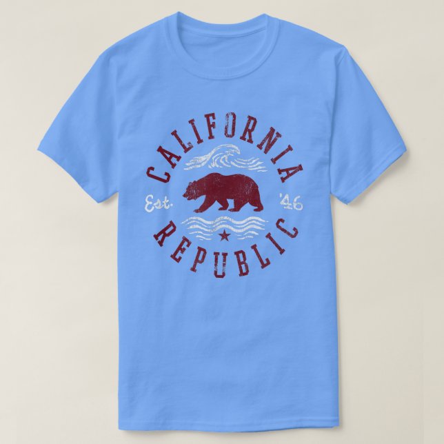 Camiseta Trendy California Bear Flag Graphic (Frente do Design)