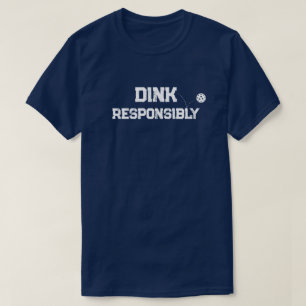 Camiseta Trendy Classic Pickleball Funny Dink Responsável