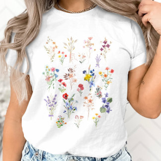 Camiseta Trendy Colorful Boho Flowers