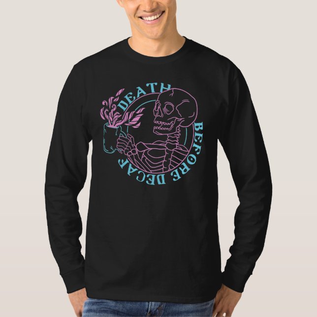 Camiseta Trendy Death Antes Do Decaf (Frente)