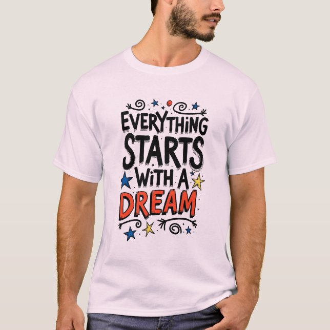 Camiseta Trendy Dreamer Tipografia (Frente)