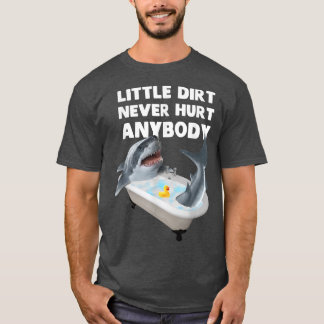 Camiseta Trendy Graphic Shark Bath Little Dirt Nunca Machuq