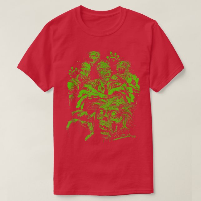 Camiseta Trendy Halloween Zombie Fright Night  (Frente do Design)