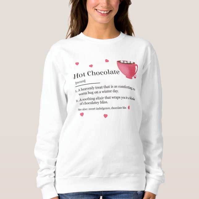 Camiseta Trendy Hot Chocolate Definition (Frente)