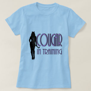 Camiseta trendy hot silhouette cougar em treinamento