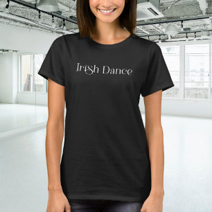 Camiseta Trendy Irish Dance Typografia de Branco