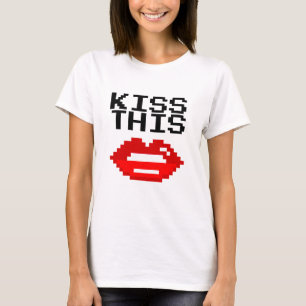 Camiseta Trendy Kiss This Red Lips para mulheres