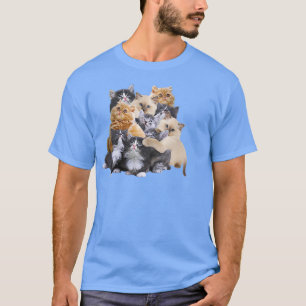 Camiseta Trendy Kitten Pile Humor Animal