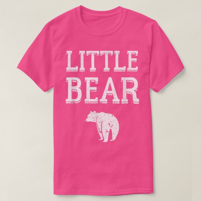 Camiseta Trendy Little Bear - Arte Simples de Linha de Negr (Frente do Design)