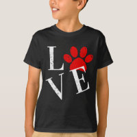 Camiseta TRENDY LOVE DOG PAW