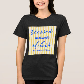 Camiseta Trendy “Mama of Both” Custom Kids’ Names