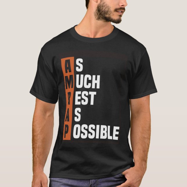 Camiseta Trendy o máximo possível de descanso AMRAP (Frente)