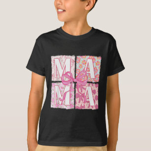 Camiseta Trendy Pink Mama Coquette Arco Floral Retro Mama M