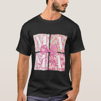 Camiseta Trendy Pink Mama Coquette Arco Floral Retro Mama M