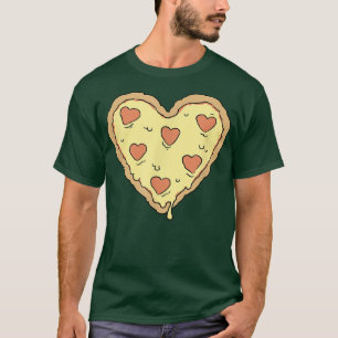 Camiseta Trendy Pizza Heart Comida Humor 3375666