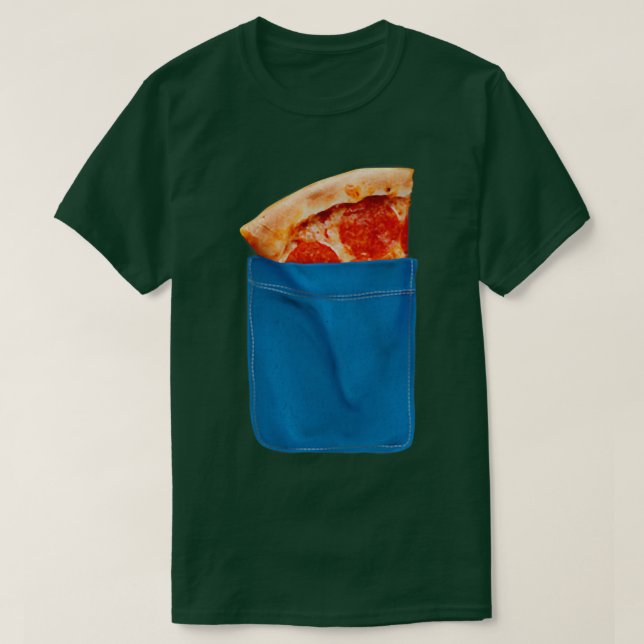 Camiseta Trendy Pizza Pocket Humor 33495680 (Frente do Design)