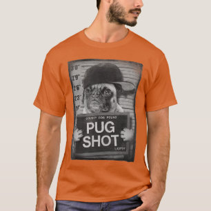 Camiseta Trendy Pug Shot County Pound Retrato