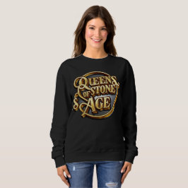 Camiseta Trendy QOTSA Black Sweatshirt para mulheres 2024