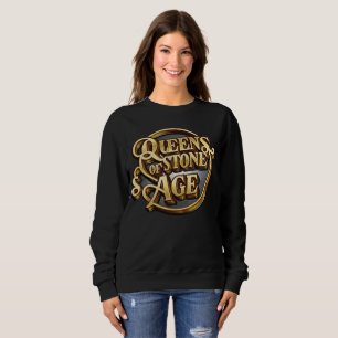 Camiseta Trendy QOTSA Black Sweatshirt para mulheres 2024