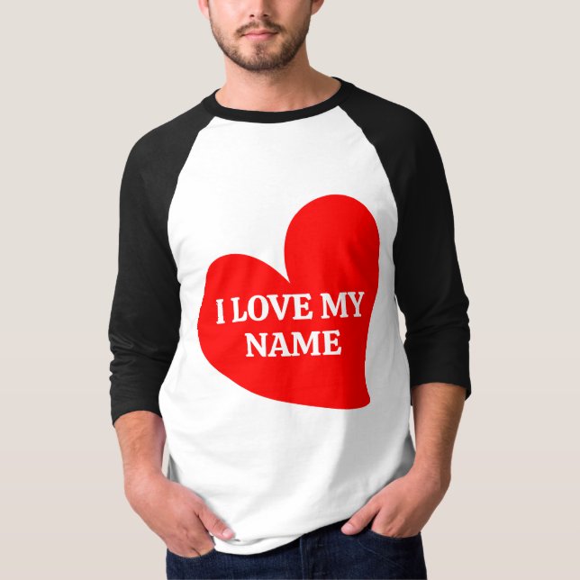 CAMISETA TRENDY RED HEART EU AMO MEU NAMORADOS ROMÂNTICO T- (Frente)